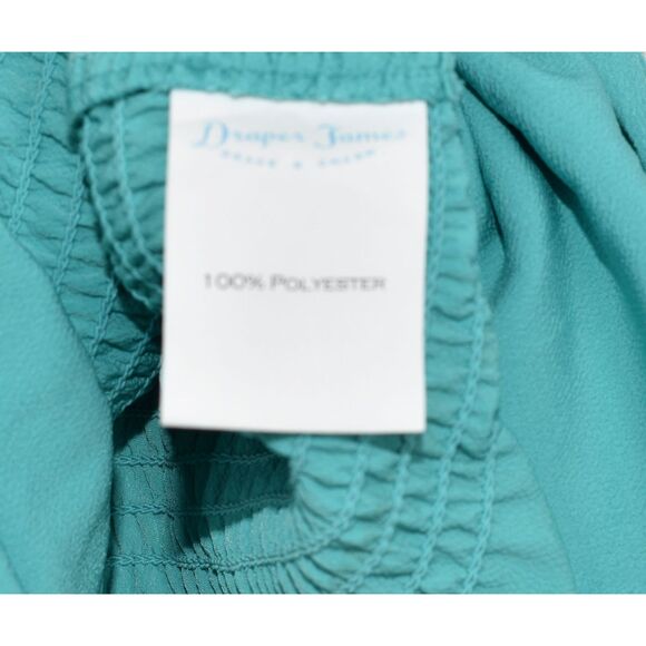 Draper James Short Flutter Sleeve Smocked Waist V Neck Maxi Dress Mint XSmall - Picture 7 of 9